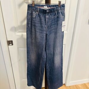 Sweatpants Jeans Dash and Blue Faux Jeans Sweatpants Women XS